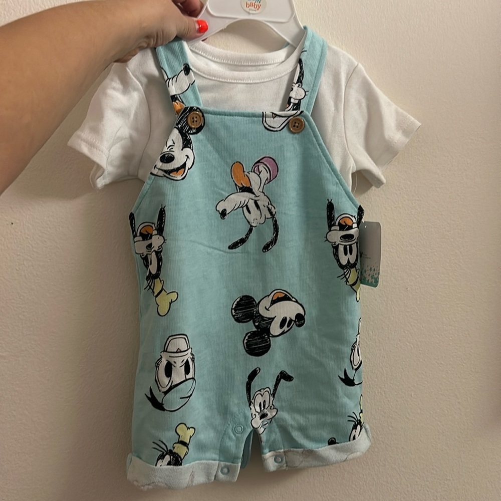 NWT Disney characters  Baby Overalls size 3-6 Months